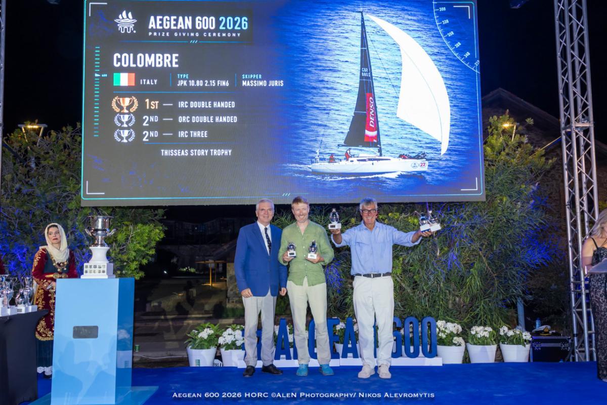 Massimo Juris & Pietro Luciani were double handed winners in IRC on COLOMBRE