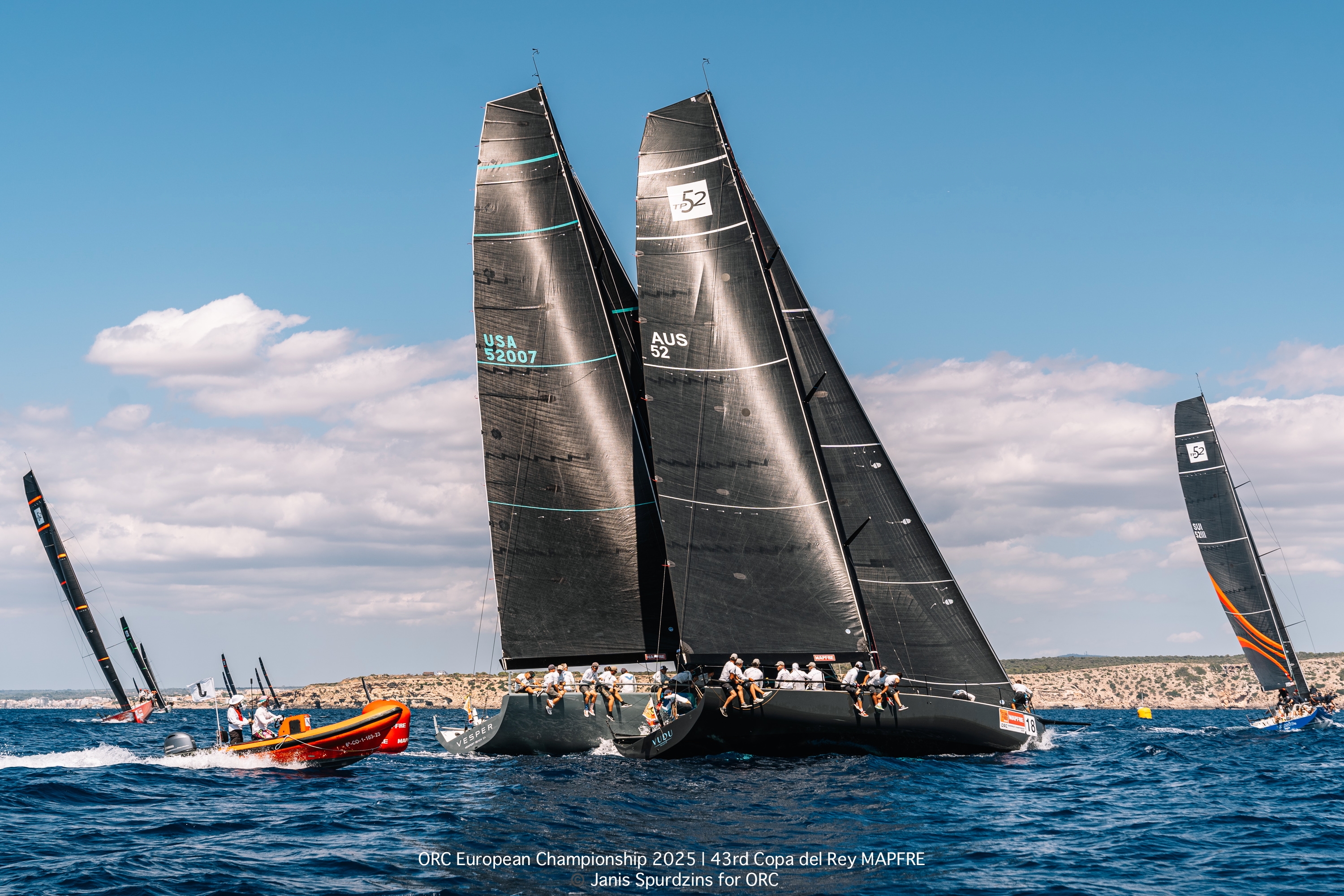 TP52 VUDU (AUS52), owned and helmed by Mauro Gestri (ITA) - ABANCA ORC 0 - ORC European Championship 2025 | Copa del Rey MAPFRE © Janis Spurdzins for ORC