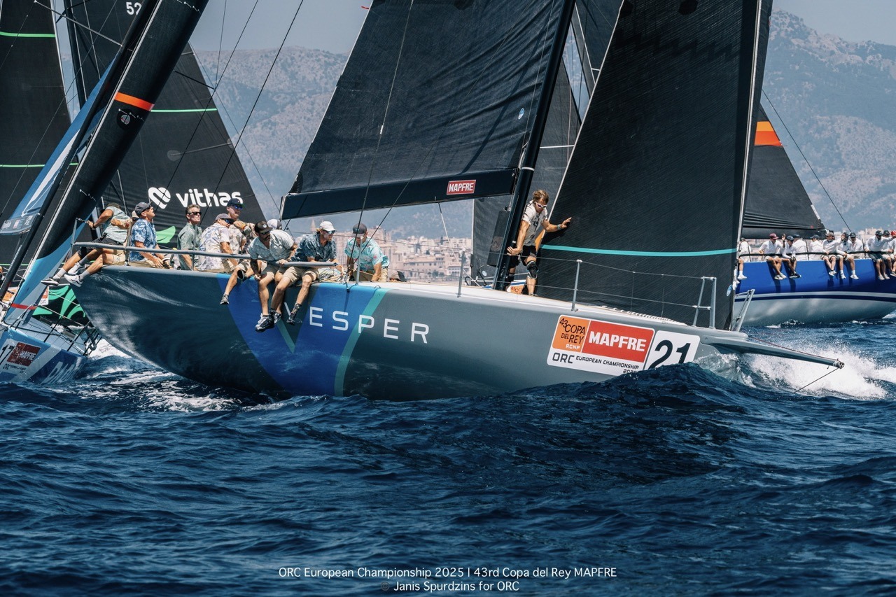 TP52 VESPER, owned and helmed by David Team - ABANCA ORC 0 - ORC European Championship 2025 | Copa del Rey MAPFRE © Janis Spurdzins for ORC