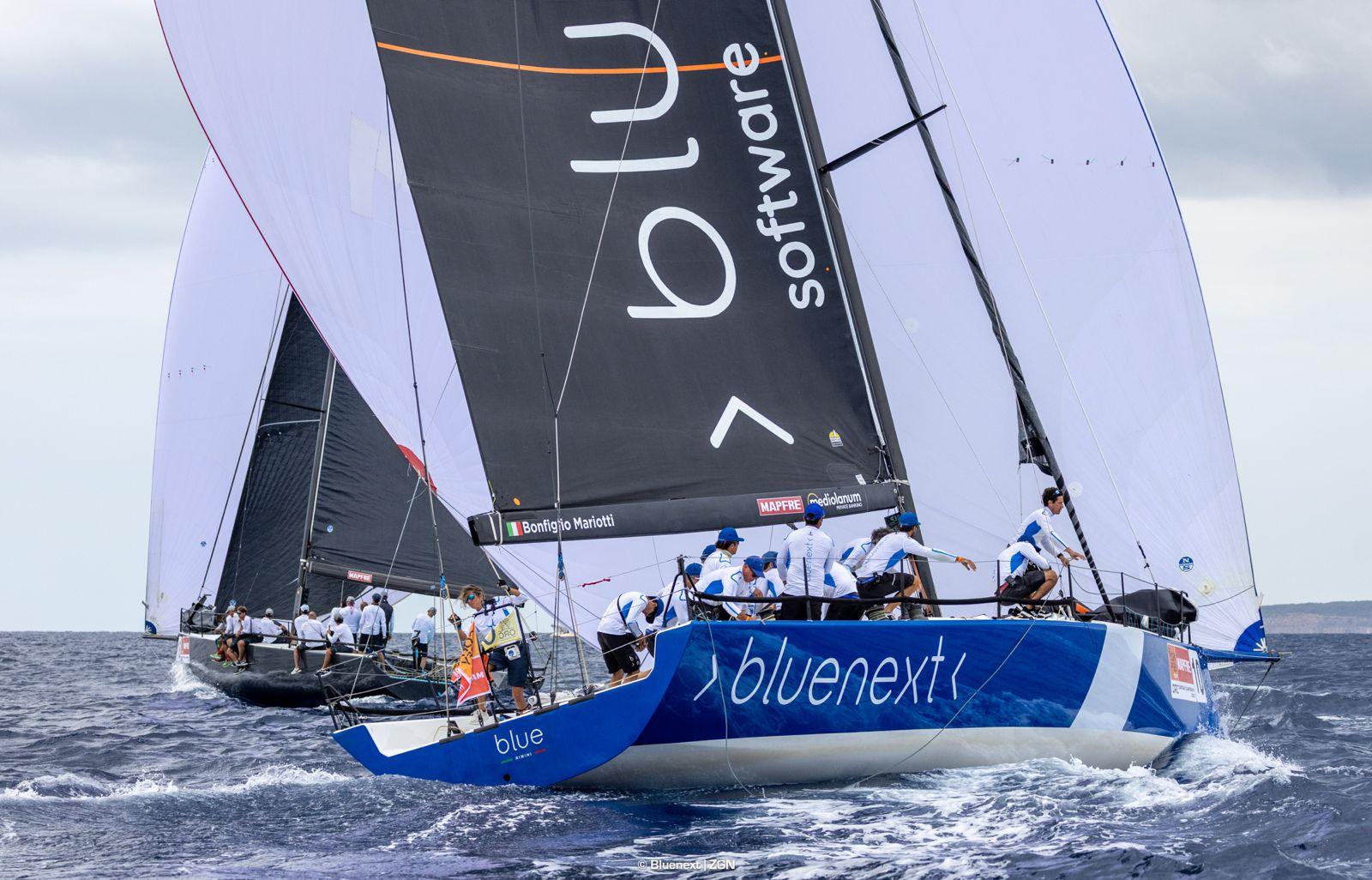 BLUE, the TP52 owned by Bonfiglio Mariotti and skippered by Fabrizio Boromei - ORC European Championship 2025 | Copa del Rey MAPFRE © Zerogradinord