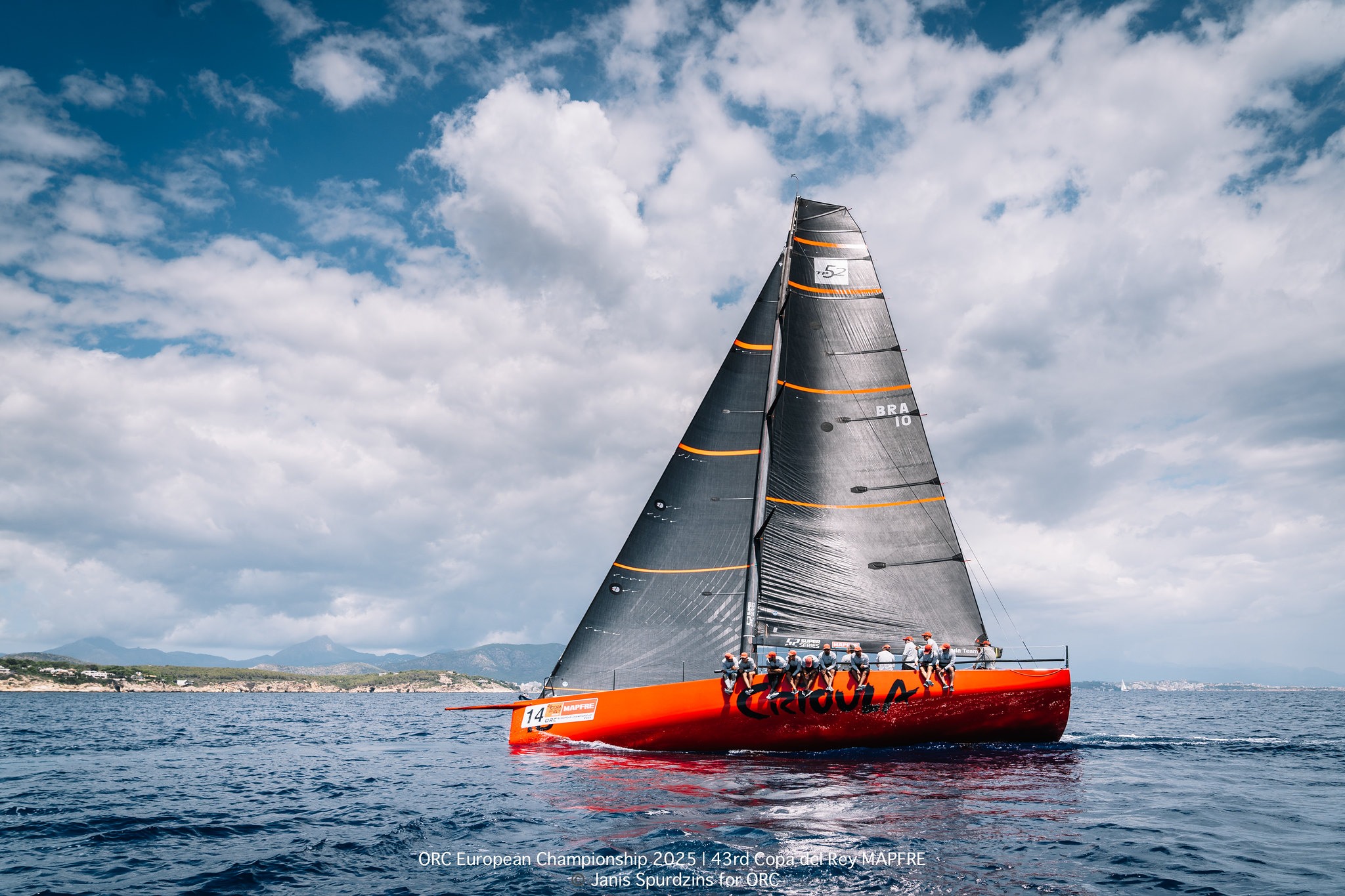 TP52 CRIOULA IV, owned by Eduardo Plass (BRA) - ORC European Championship 2025 | Copa del Rey MAPFRE © Janis Spurdzins for ORC