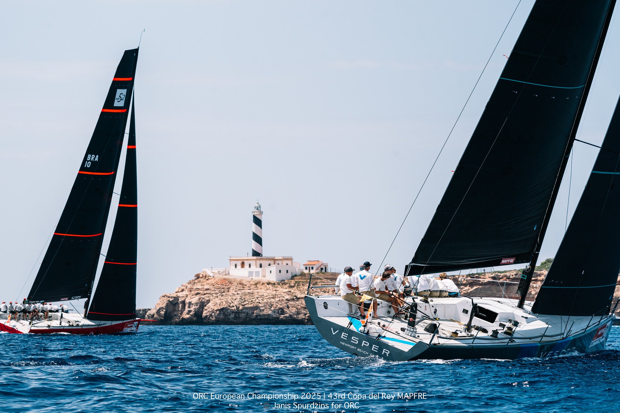 TP52s CRIOULA and VESPER - Uber ORC C class - ORC European Championship 2025 | Copa del Rey MAPFRE © Janis Spurdzins for ORC