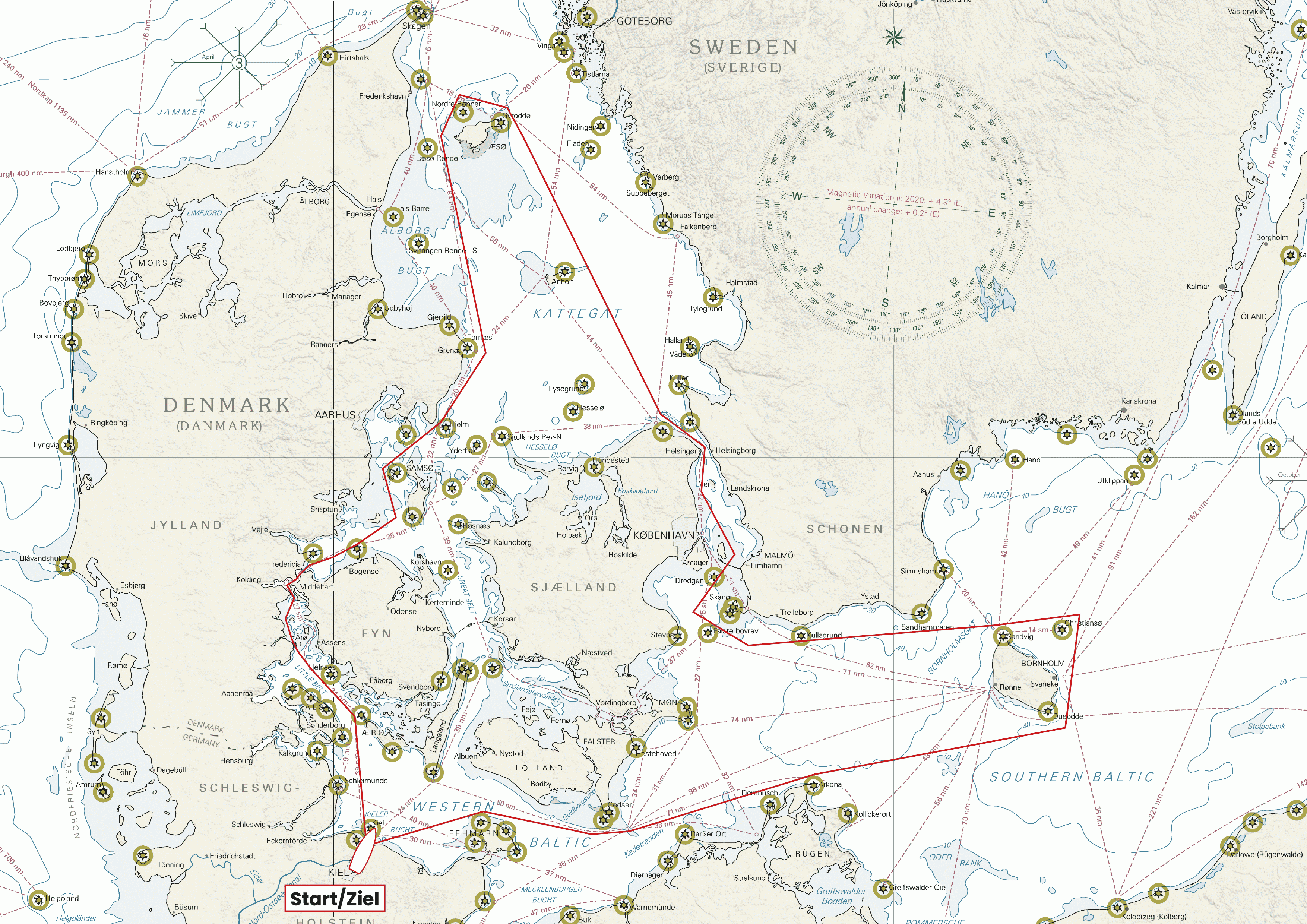 The course of the new 400 Islands Race