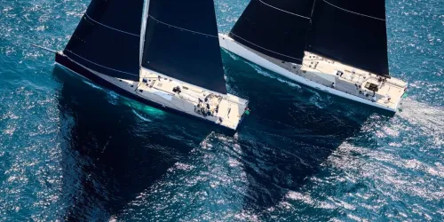 First Day of Inshore Races for the Fleet of 184 Yachts of the Rolex Giraglia