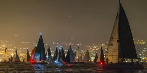 59 Yachts Set Out for the First Act of the Rolex Giraglia