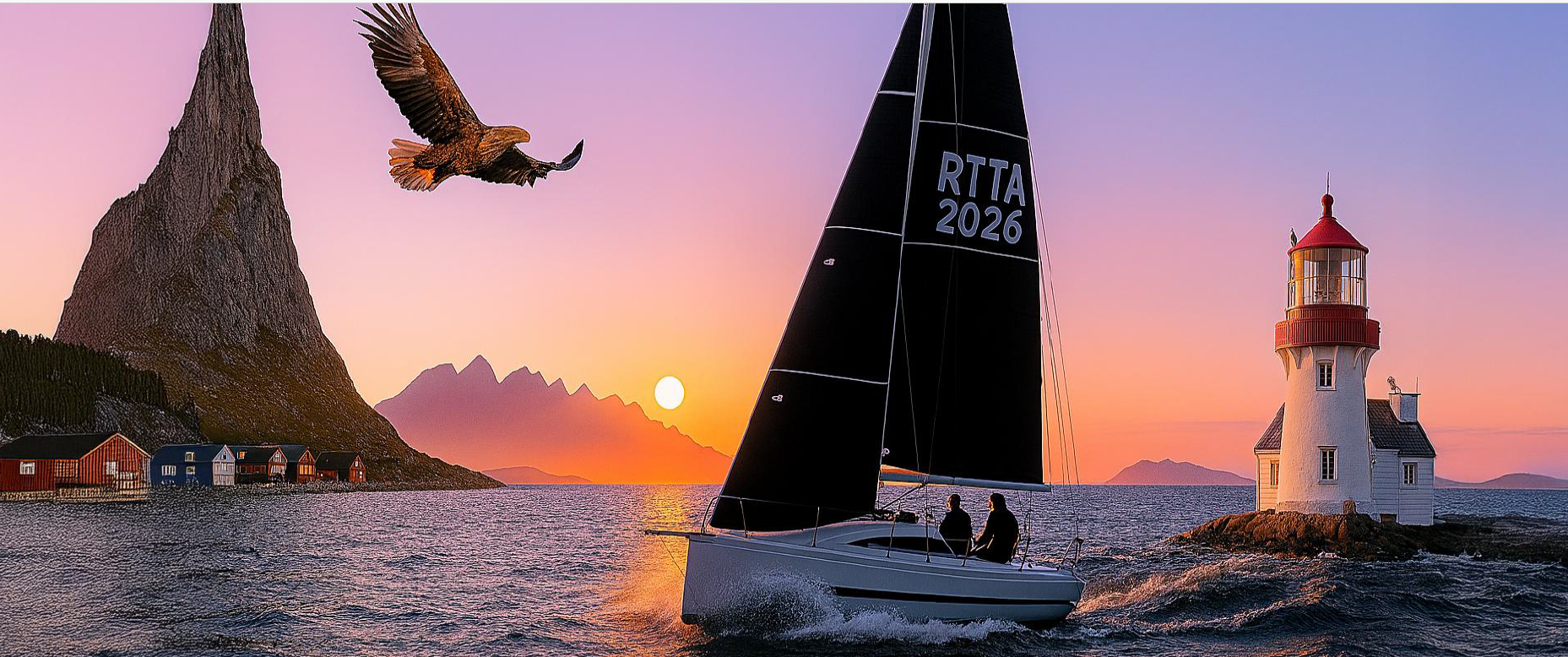 From south to north – 750 nautical miles of adventure and challenge. Race to the Arctic as AI sees it.