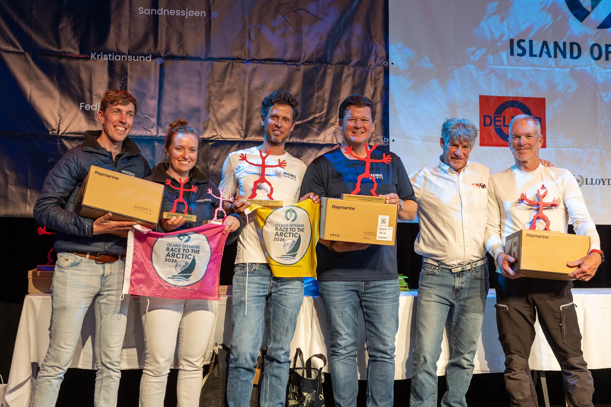 Winning Teams (from left): GAIA, MOMO, RED RUBY