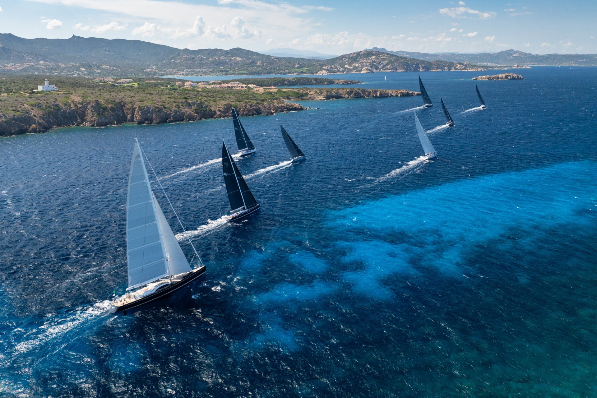 ミカル・シェルビン Sailboats and Swans Champagne sailing on day 2 of Rolex Swan Cup - ORC