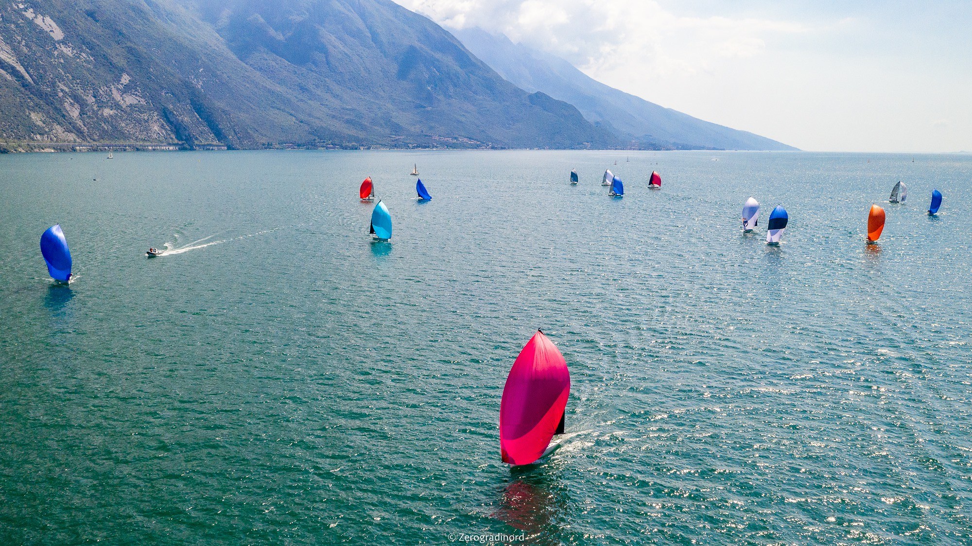 Melges 24s racing on Lake Garda