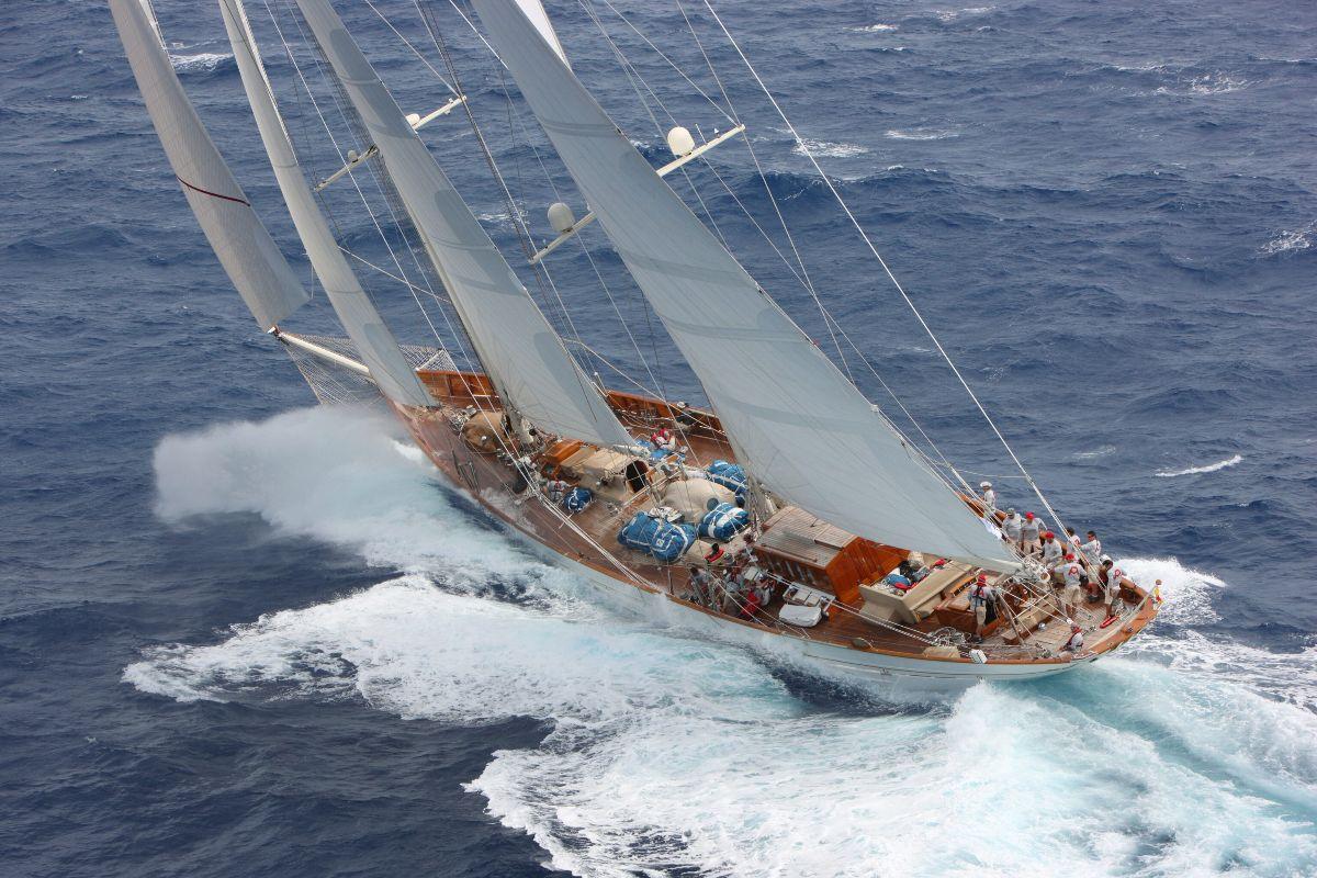 Adela, the 182ft (55.5m) Dykstra schooner © Tim Wright