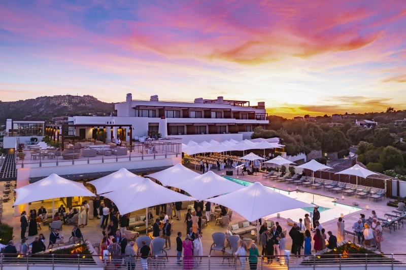 Exclusive social events - YCCS panoramic terrace during the 2025 edition.