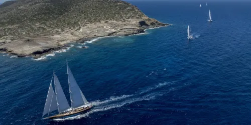 Sailing Excellence of Superyachts Shines at the First Cyclades Cup in Antiparos