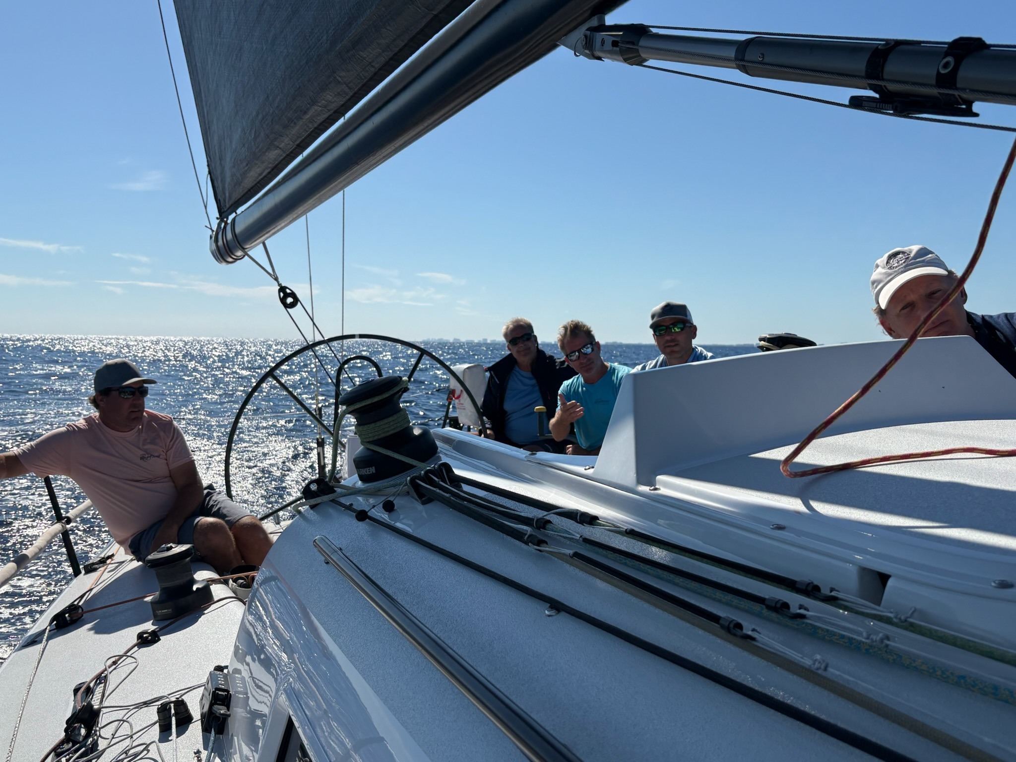 Chris Saxton’s J/125 VORTICES 2 racing 2024 Wirth M. Munroe Miami to Palm Beach Yacht Race