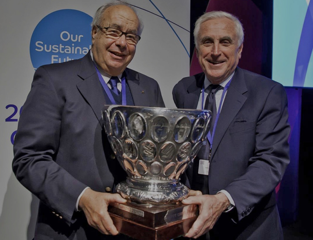 George Andreadis recieved the Beppe Croce Award for an outstanding voluntary contribution to the sport