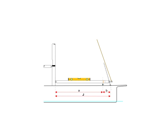 11 J with pole and level LOW LOW POLE